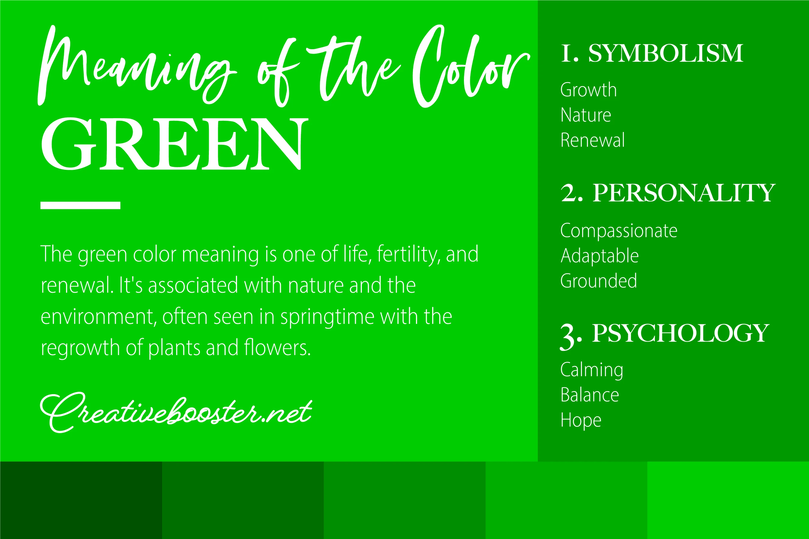 Green Color Meaning Green Symbolizes Nature and Balance CreativeBooster