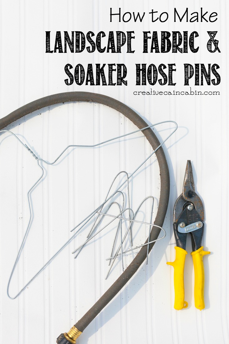 How to Make Landscape Fabric Anchor Pins CREATIVE CAIN CABIN