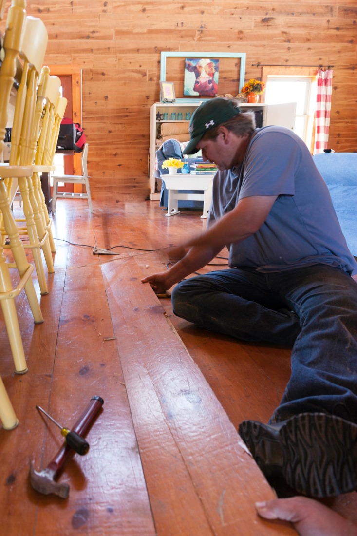 How To Remove One Floor Board From a Tongue and Groove Floor CREATIVE CAIN CABIN