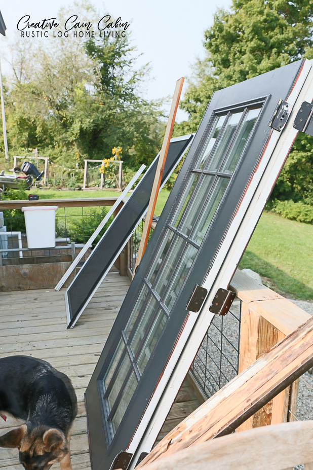 Replacing French Doors In The Cabin CREATIVE CAIN CABIN