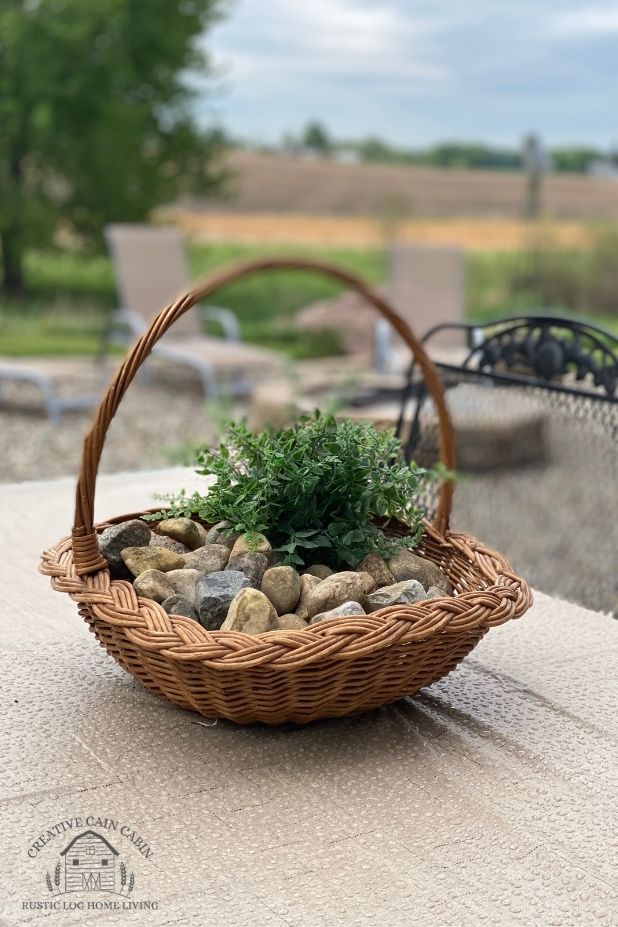Outdoor Centerpiece That Wont Blow Away Or Need To Be Watered