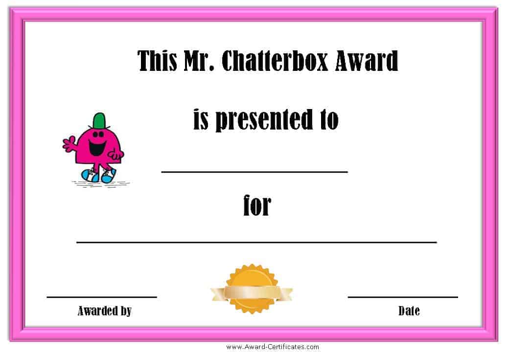 Free Printable Superlative Awards | Customize Online | All text is editable
