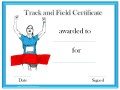 Track and Field Certificate Templates Free &amp; Customizable