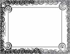 Black and White Border | Free Customizable Instant Download