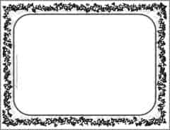 Black and White Border | Free Customizable Instant Download