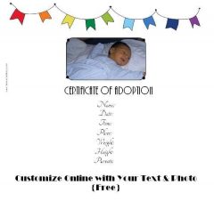 Free Adoption Certificate Template - Customize Online