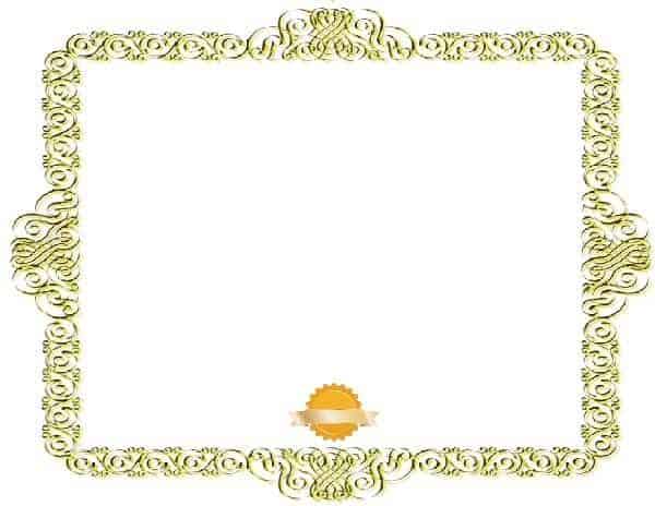 Free Blank Certificate - Print blank or customize online free