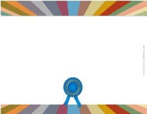 Free Blank Certificate - Print blank or customize online free