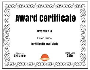 Free Customizable &amp; Printable Funny Awards