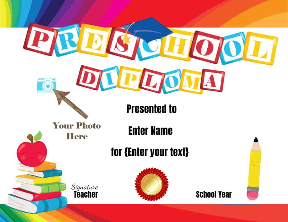 Preschool Certificates