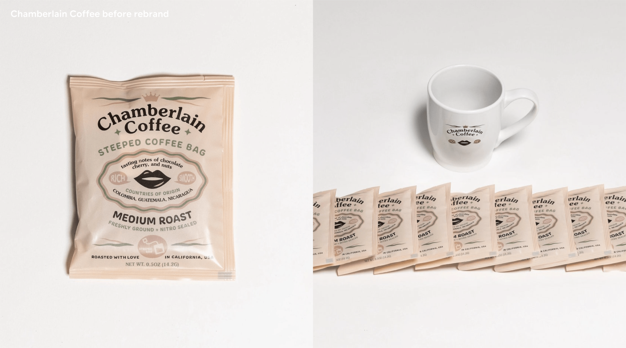 Chamberlain Coffee Old Logo Brand New New Logo And Packaging For