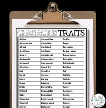 Understanding character traits - Creative Classroom Core