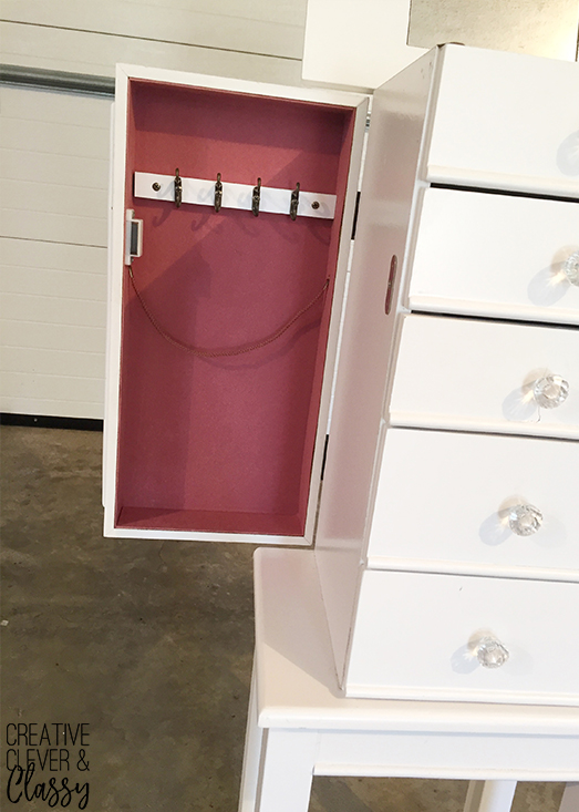 How to Paint Furniture Jewelry Armoire for Jewelry Organization