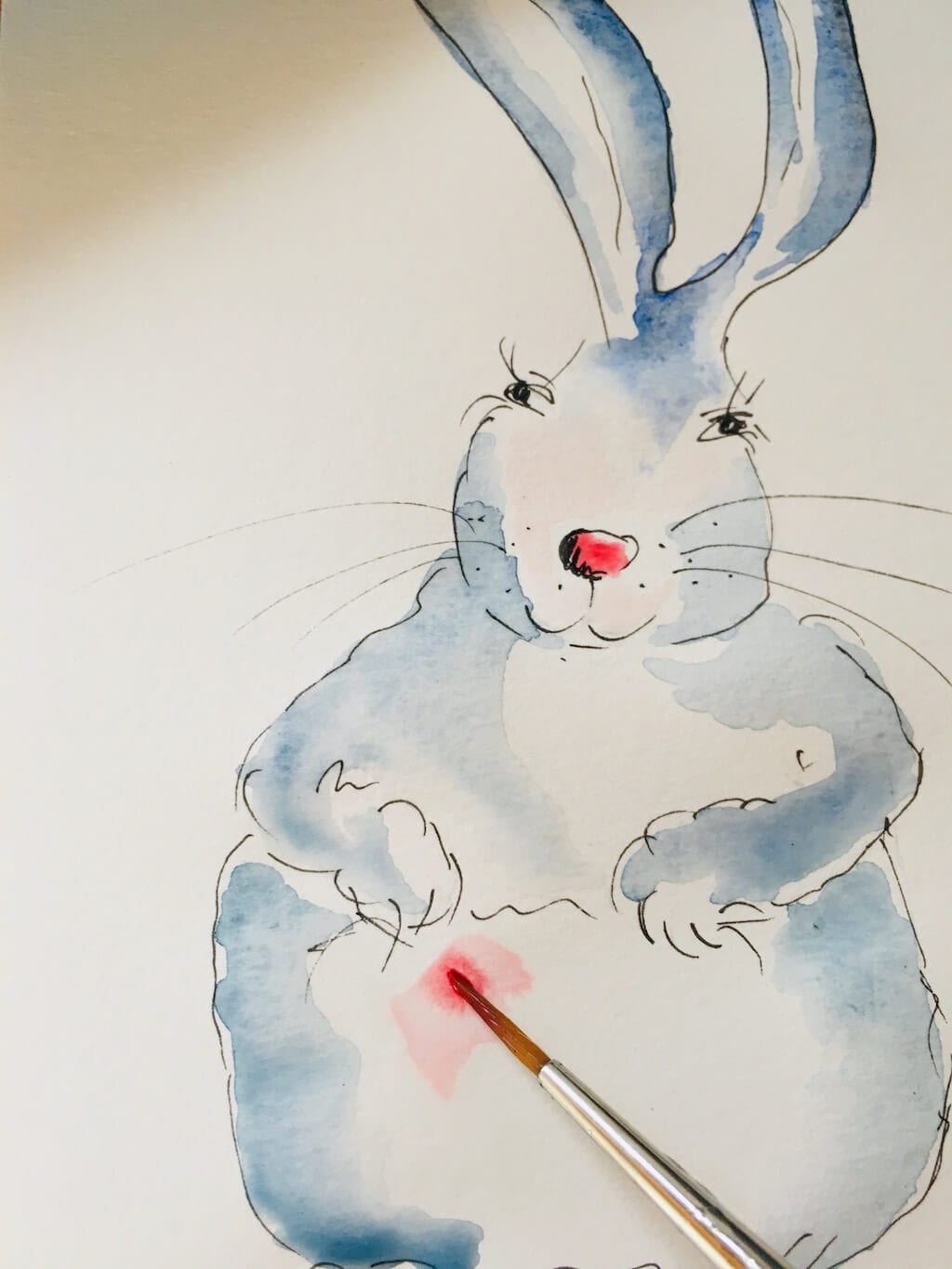 Watercolor Noch mehr Osterhasen malen • Creative Club