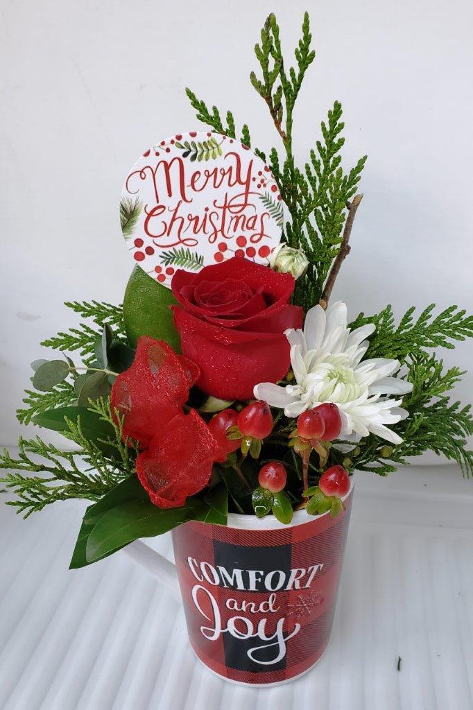 Christmas Holidays Christmas Floral Mug Design for only 35.00