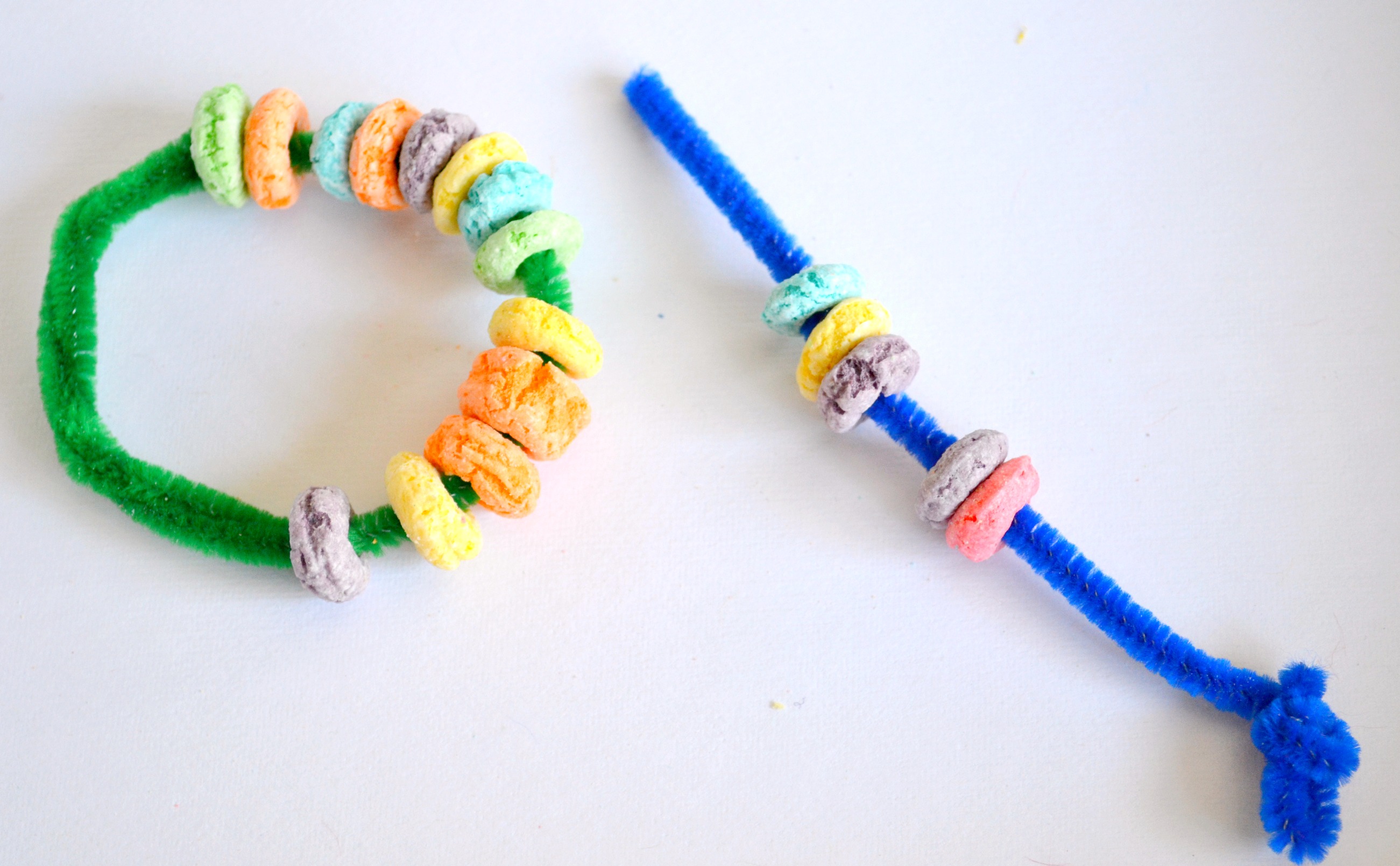 Fine Motor Stringing Things Along