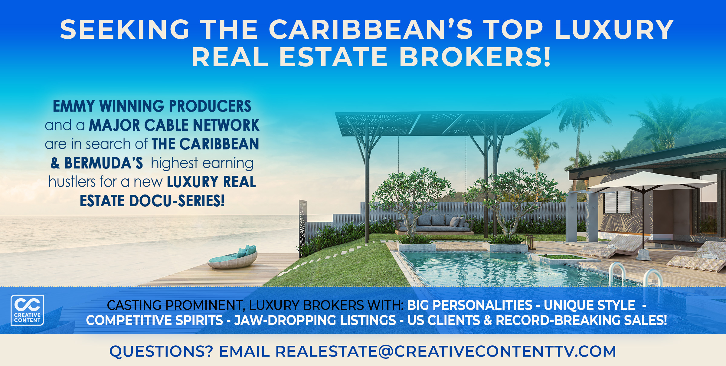 CASTING THE CARIBBEAN'S TOP REAL ESTATE AGENTS! Creative Content Group