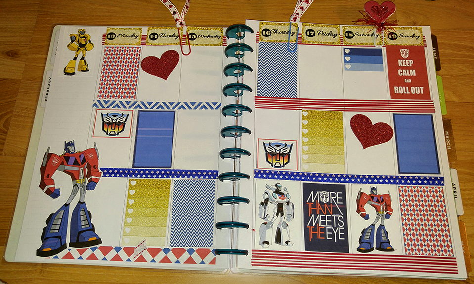 Transformers Planner Stickers