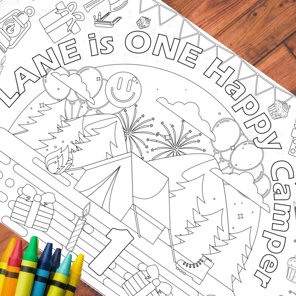 Coloring Tablecloths Page 4 Creative Crayons