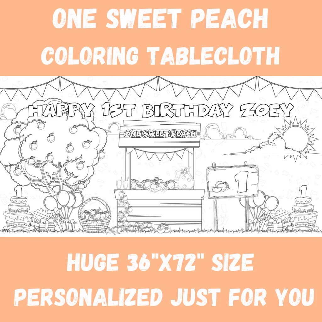 Coloring Tablecloths Page 11 Creative Crayons
