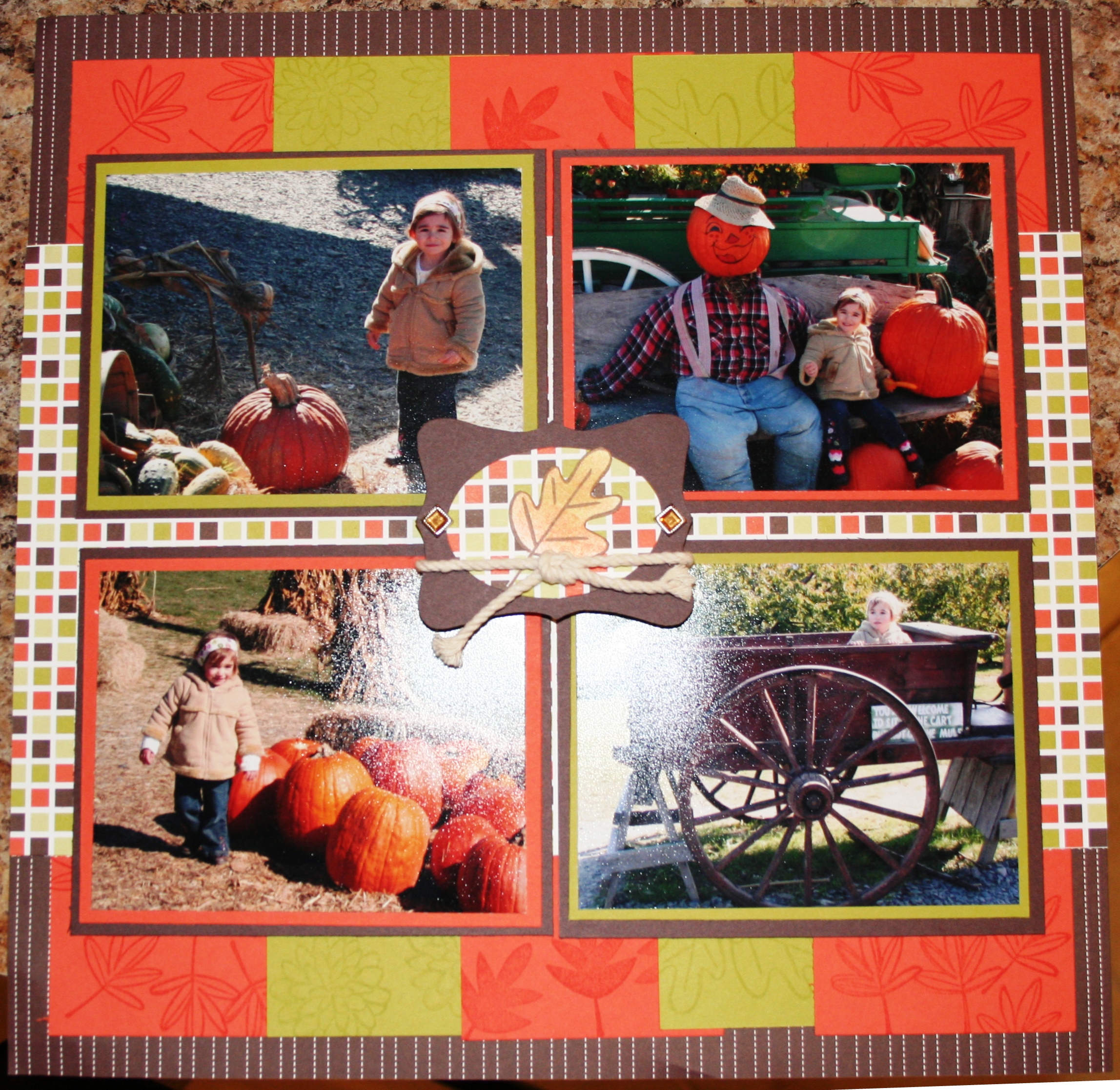 pumpkin farm scrapbook page Creative Cucina