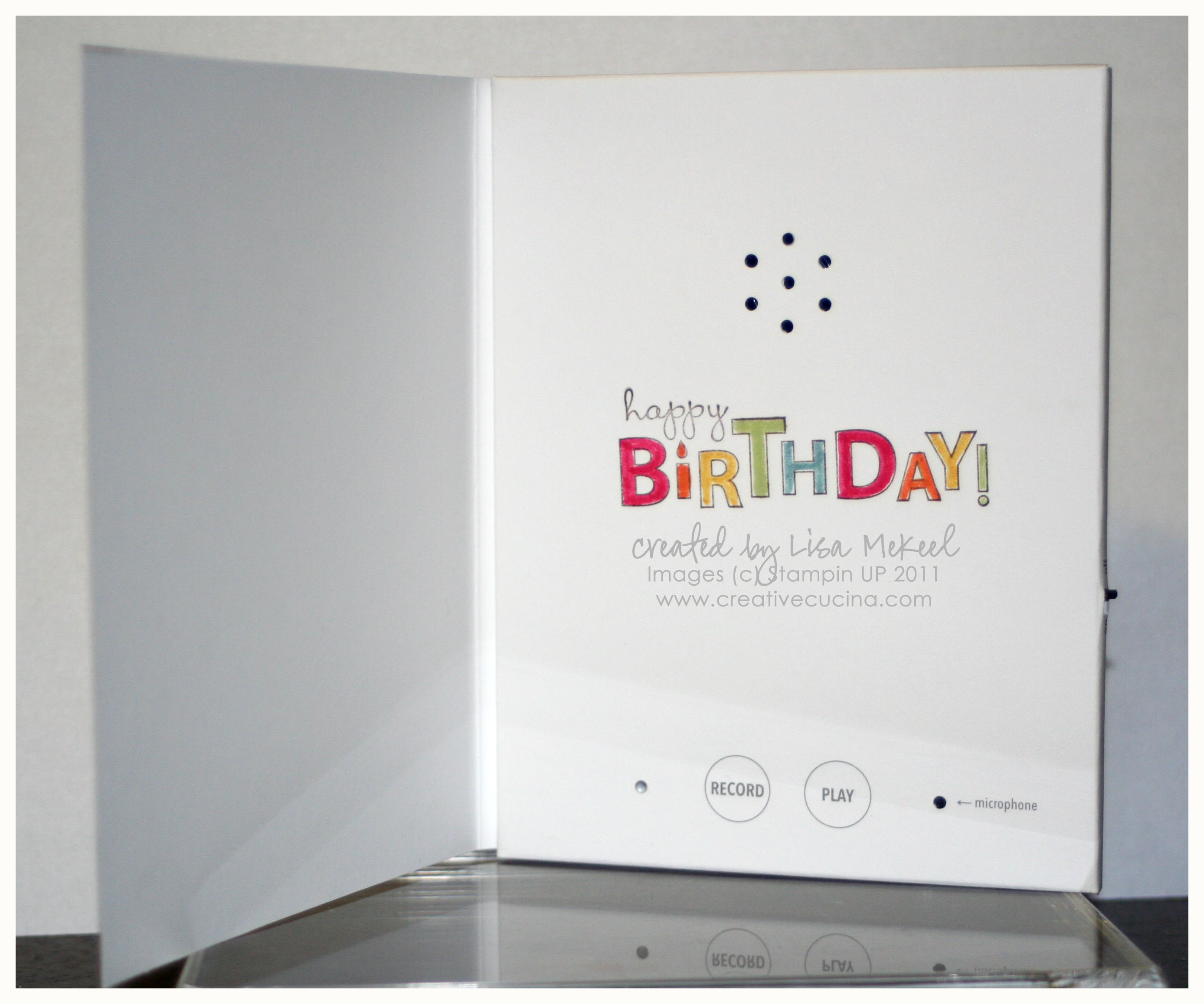Recordable Stampin’ Sound Card {Happy Birthday Grandma}