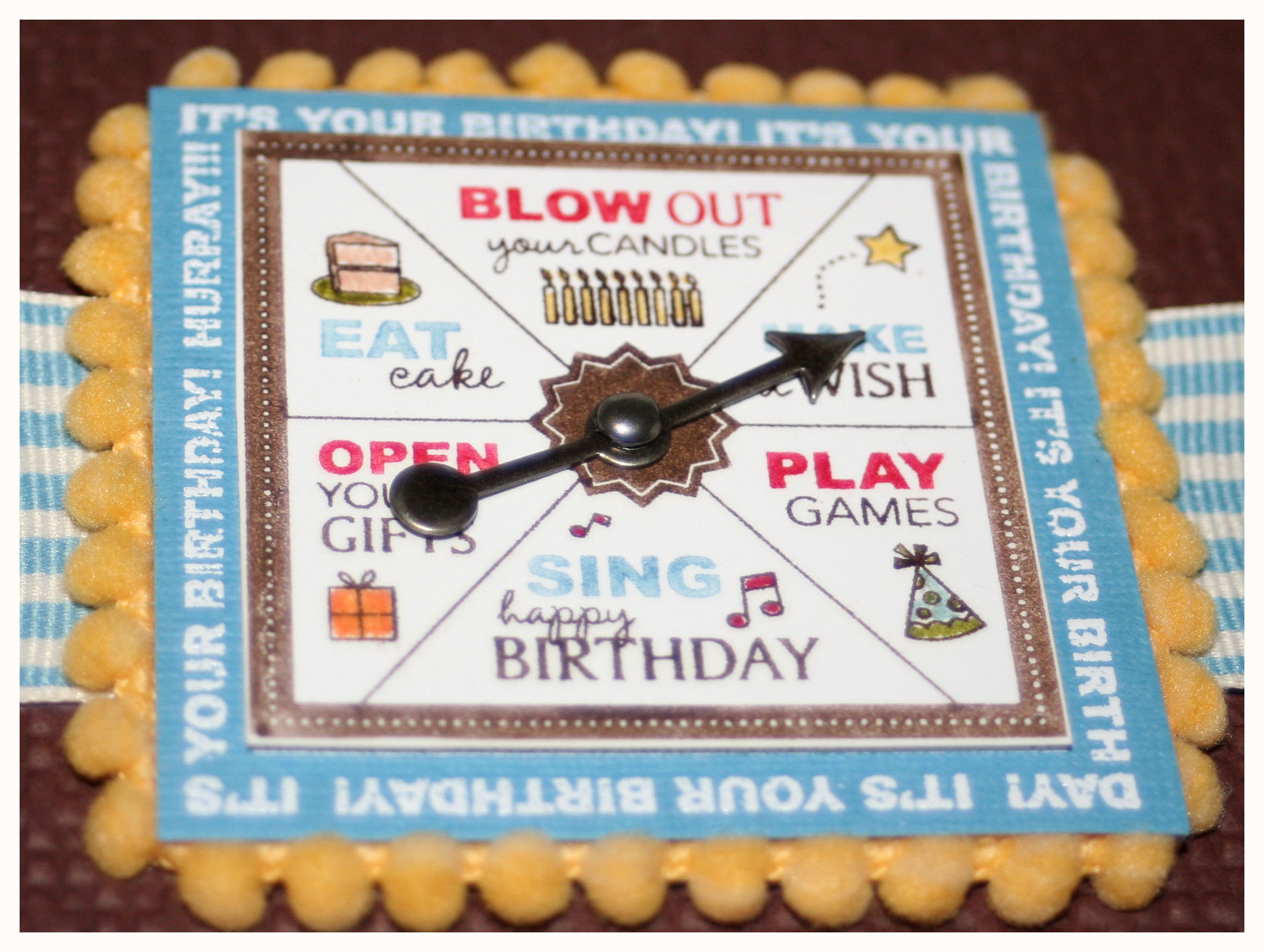 Take a Spin {Fun Birthday Spinner Card} Creative Cucina