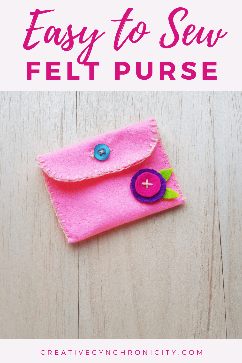 Easy to Sew Felt Purse Creative Cynchronicity