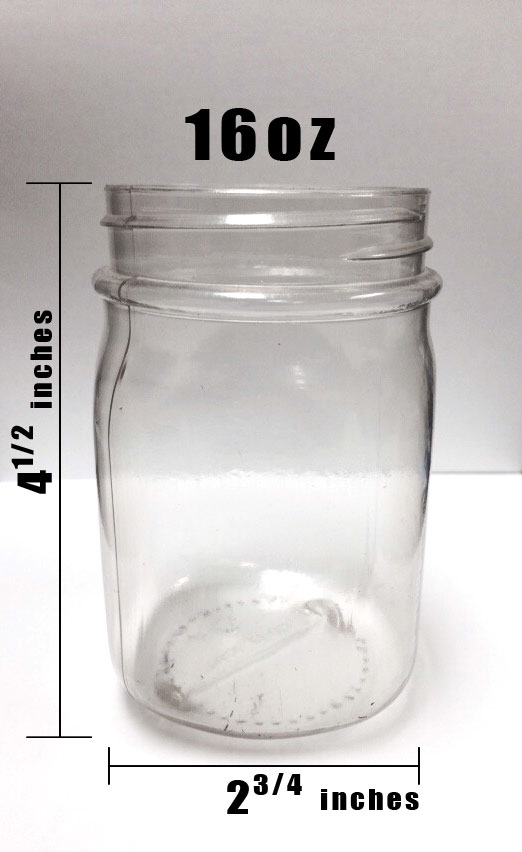 Creative Drinkware & Designs Plastic Mason Jar