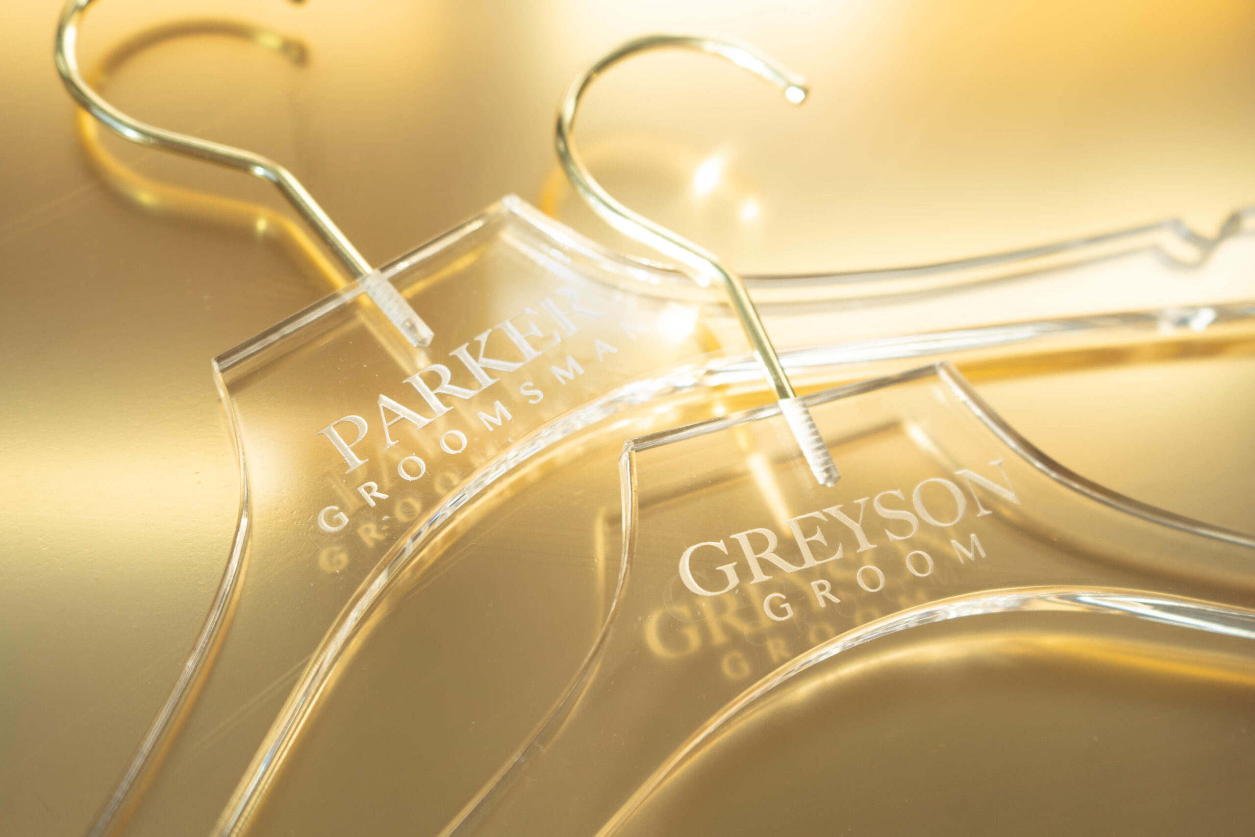 Personalized Engraved Clear Acrylic Hanger