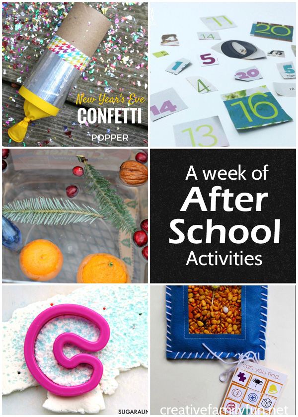 A Week Full of After School Activities Plus the After School Linky
