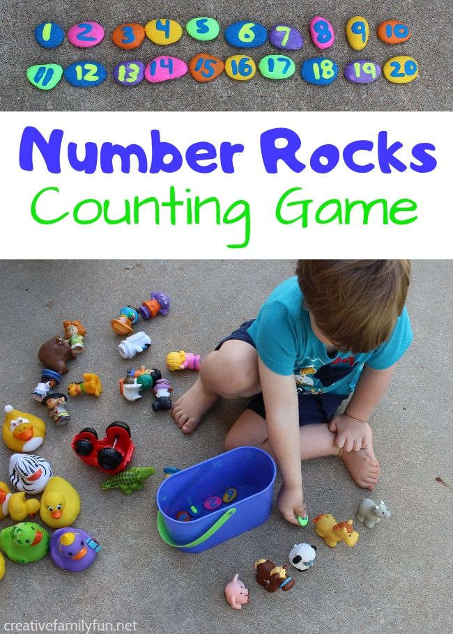 Number Rocks Counting Game for Toddlers Creative Family Fun