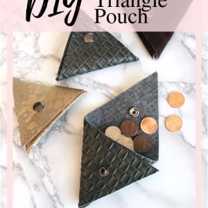 Free Leather Diy Wallet Pattern No Sew Triangular Coin Pouch Creative Fashion Blog