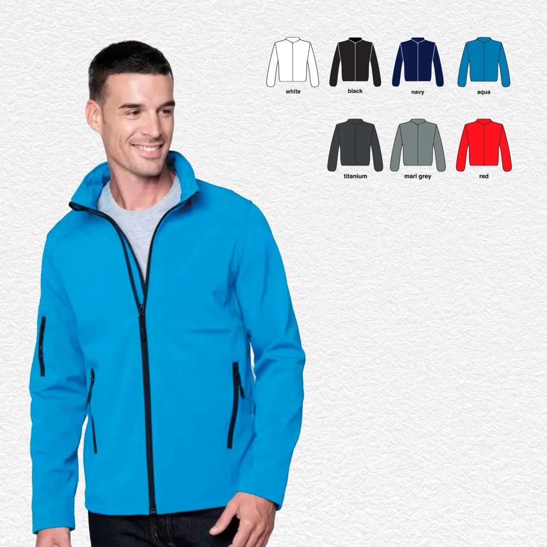 Branded Mens Soft Shell Jacket Creative