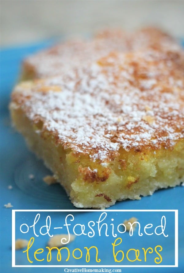 OldFashioned Lemon Bars Creative Homemaking