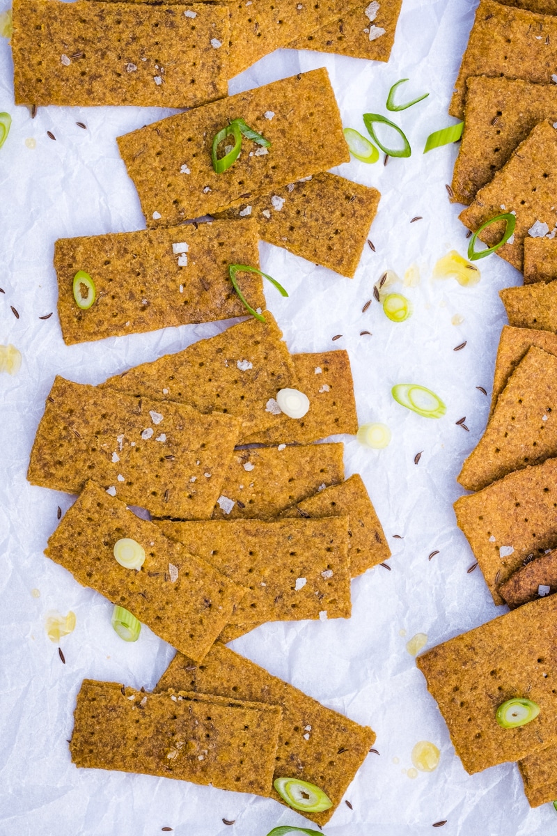 Onion and Caraway Sourdough Crackers (GlutenFree) Creative in My Kitchen