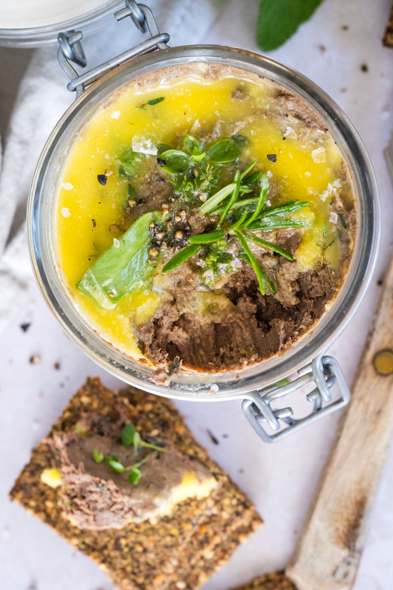 Chicken Liver Pate with Fresh Herbs Creative in My Kitchen