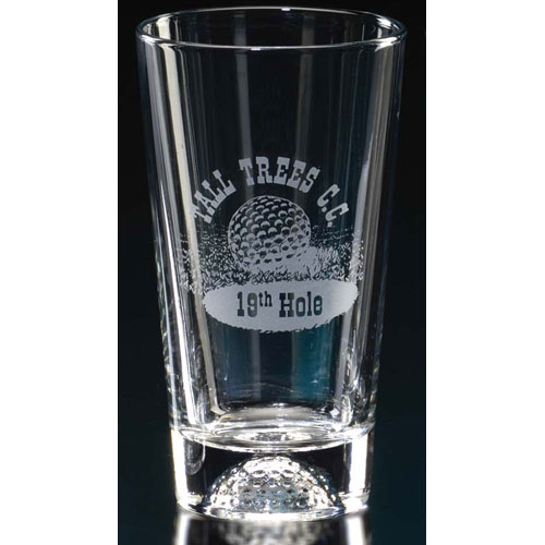 16oz. Beer Glass with Golf Base Creative Laser Specialties