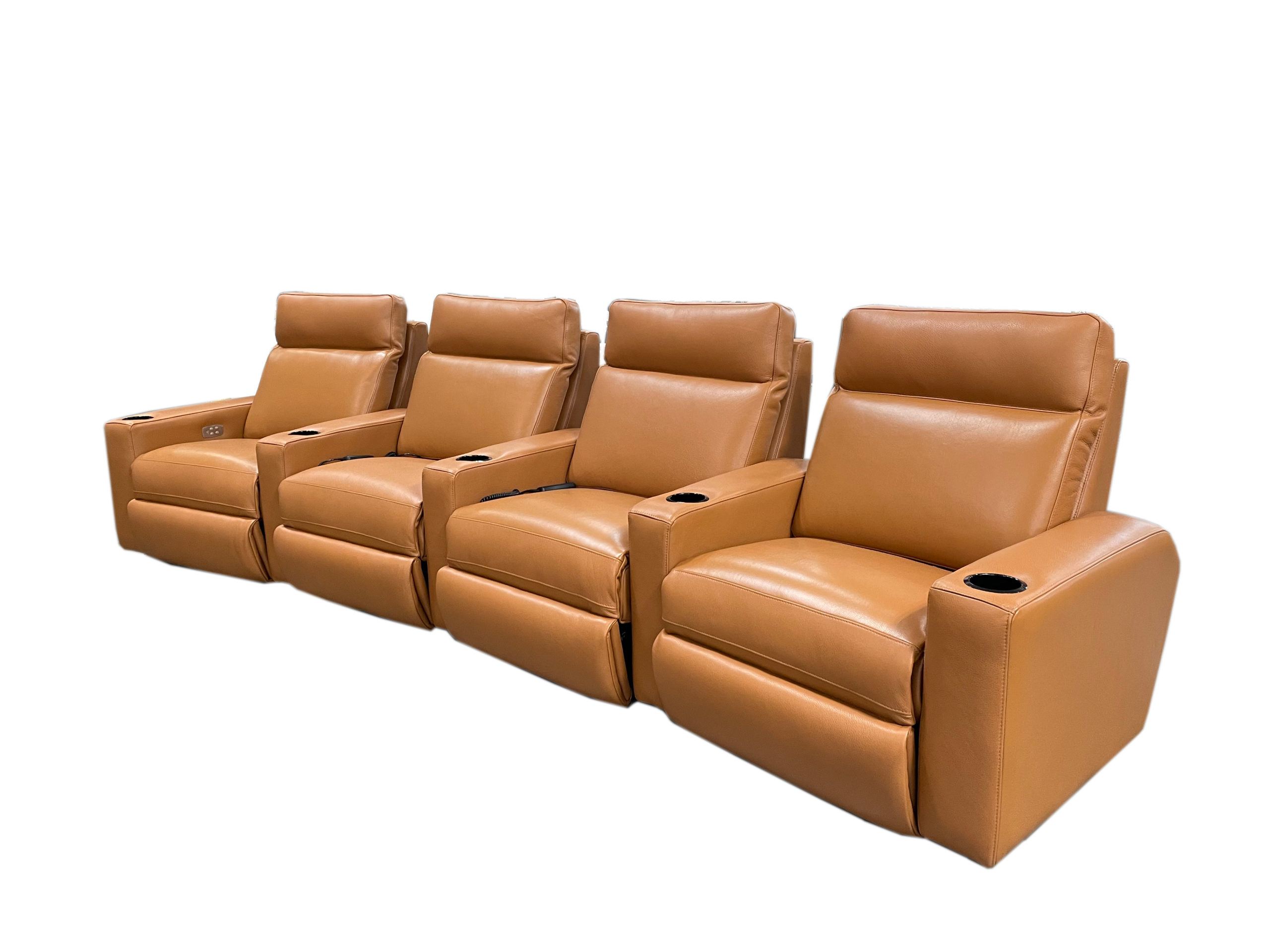 Bari 4Seat Home Theater Set Creative Leather