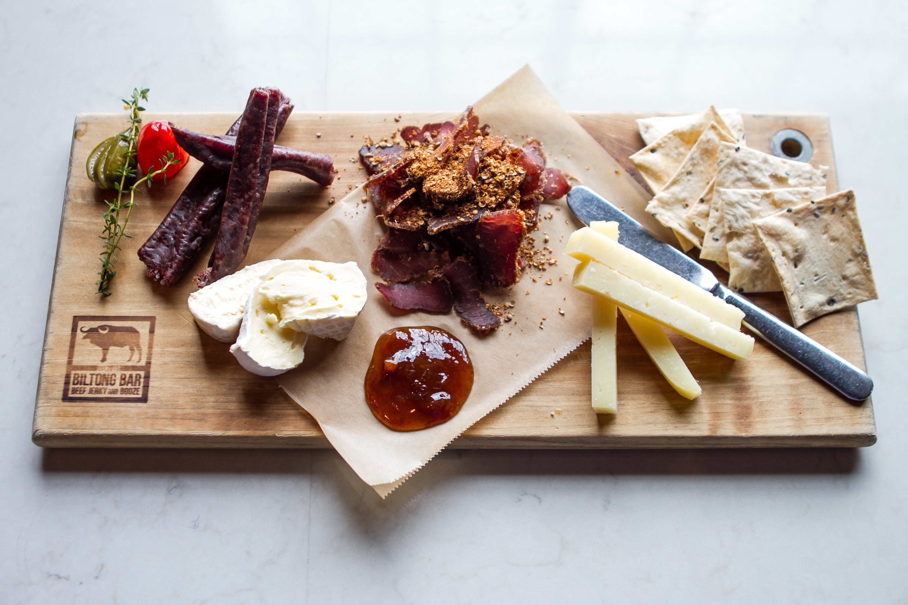 Biltong and Cheese Board at Biltong Bar Creative Loafing