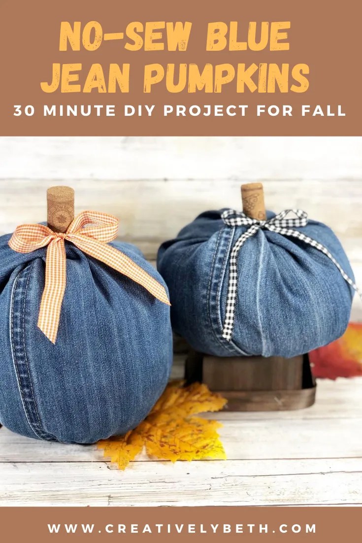 How to Create Denim Pumpkins with Recycled Jeans