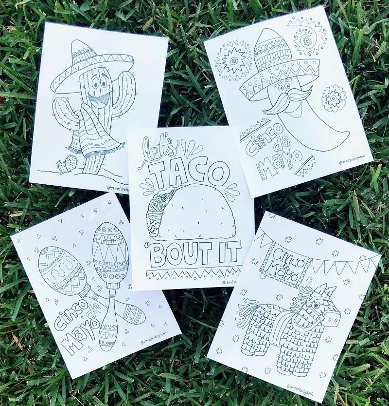 5 Fun Cinco de Mayo Printables FREE Coloring Pages