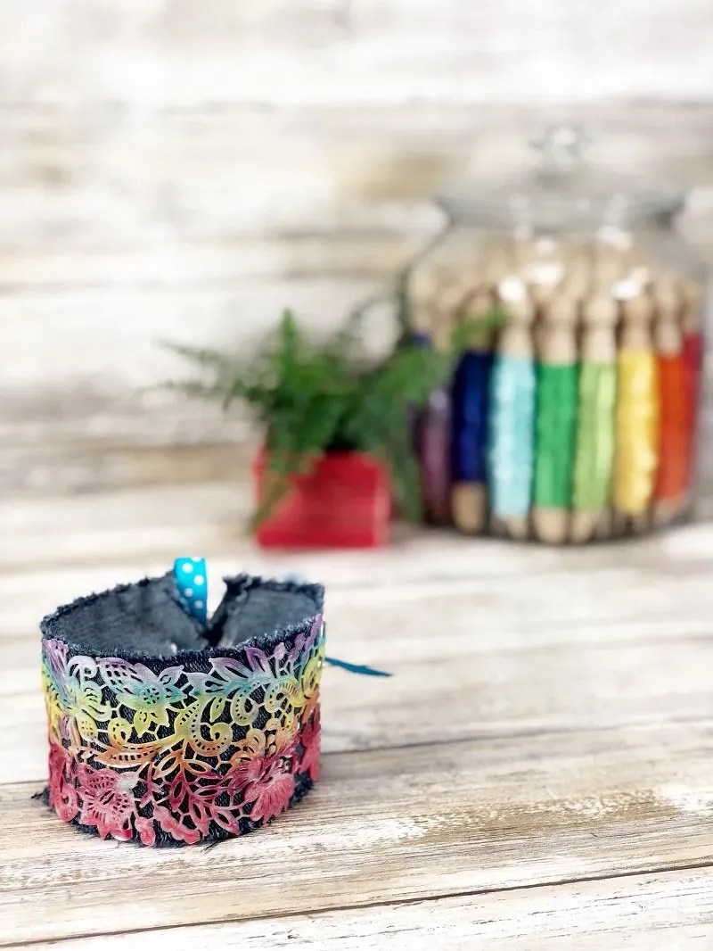 Easy Rainbow Cuff Bracelet with Liquid Sculpey