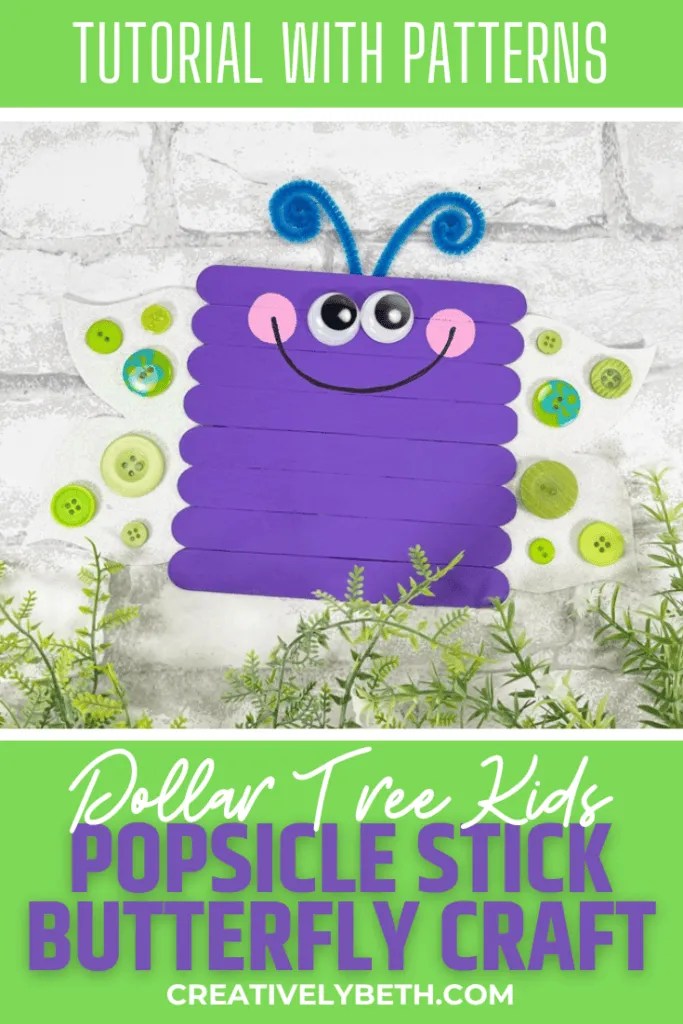 Dollar Tree Craft Stick Butterfly
