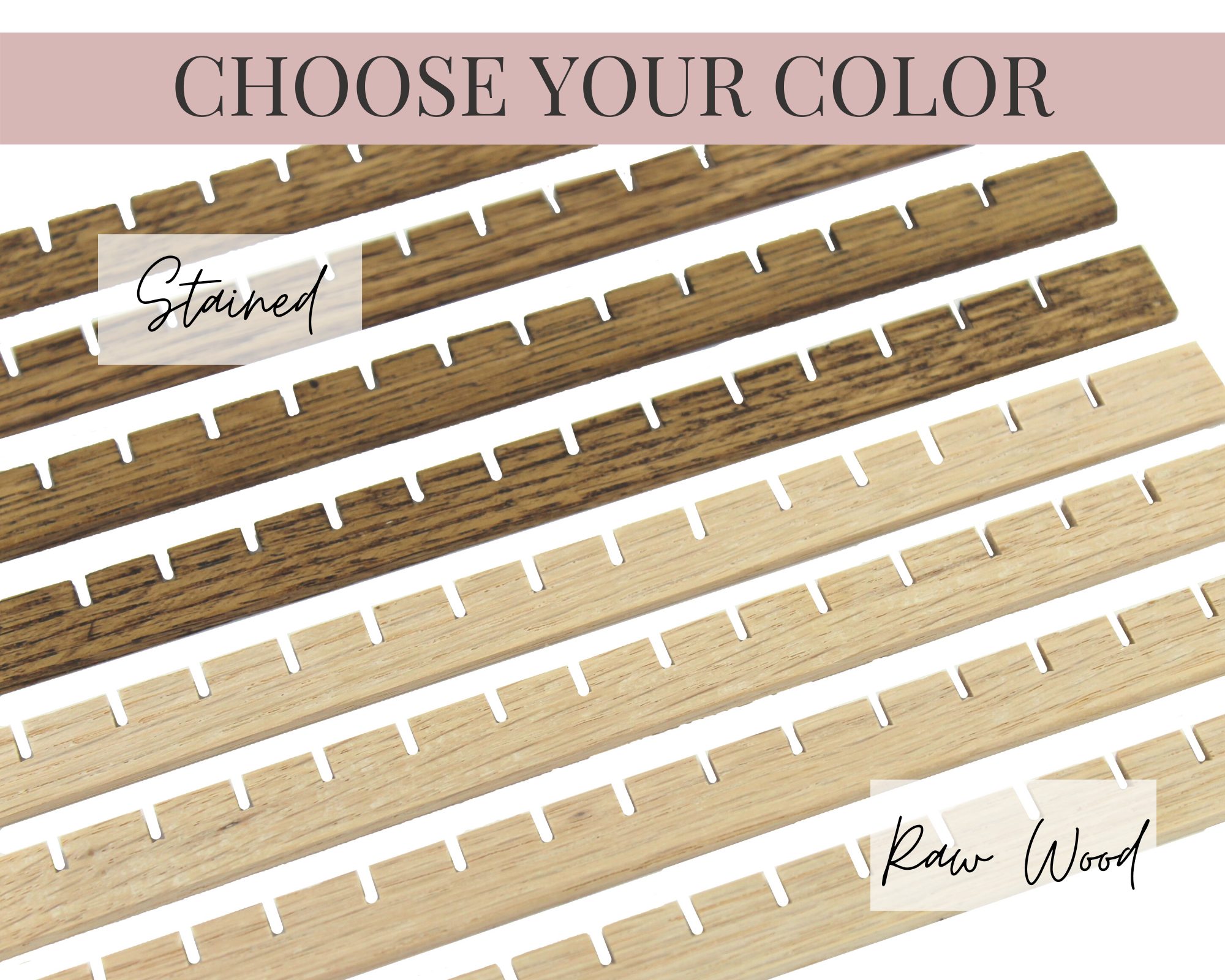 Individual Slats for DIY Earring Holder