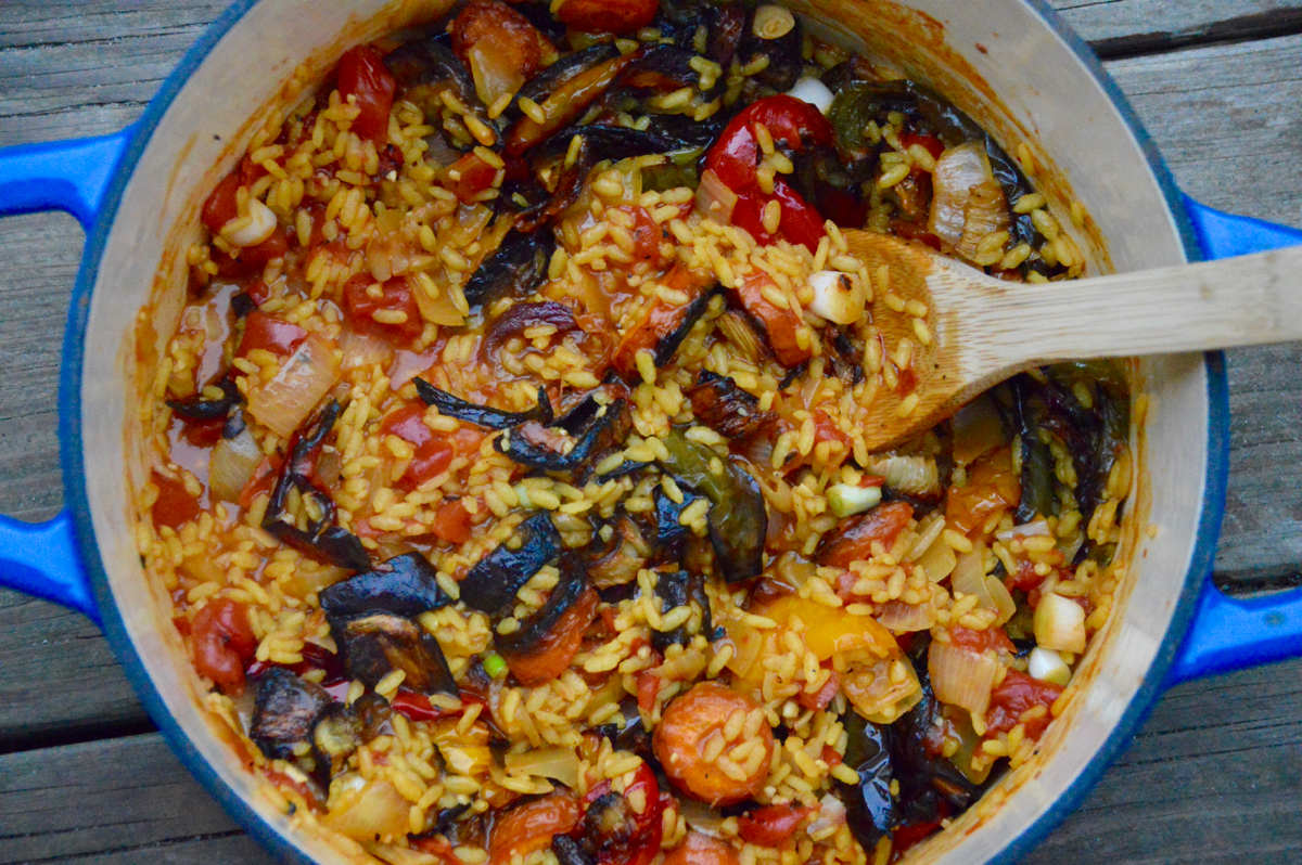 Roasted Vegetable Paella Creatively Delish