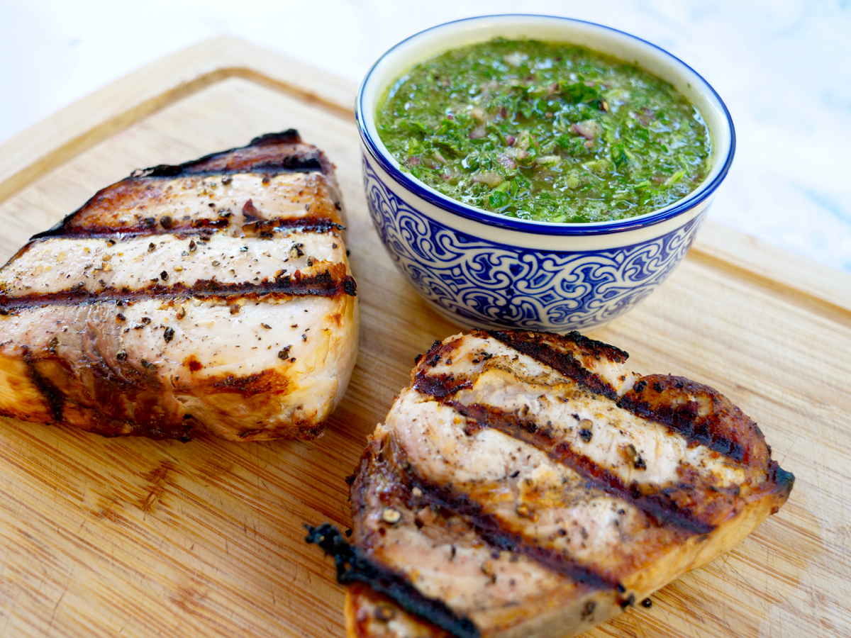 Grilled Swordfish with Chimichurri (GF) Creatively Delish