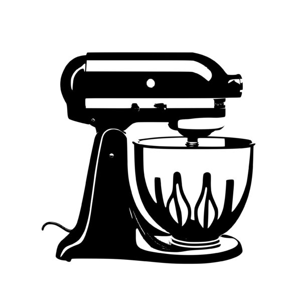 Baking and Cooking Kitchen Mixer SVG File for Cricut and Silhouette