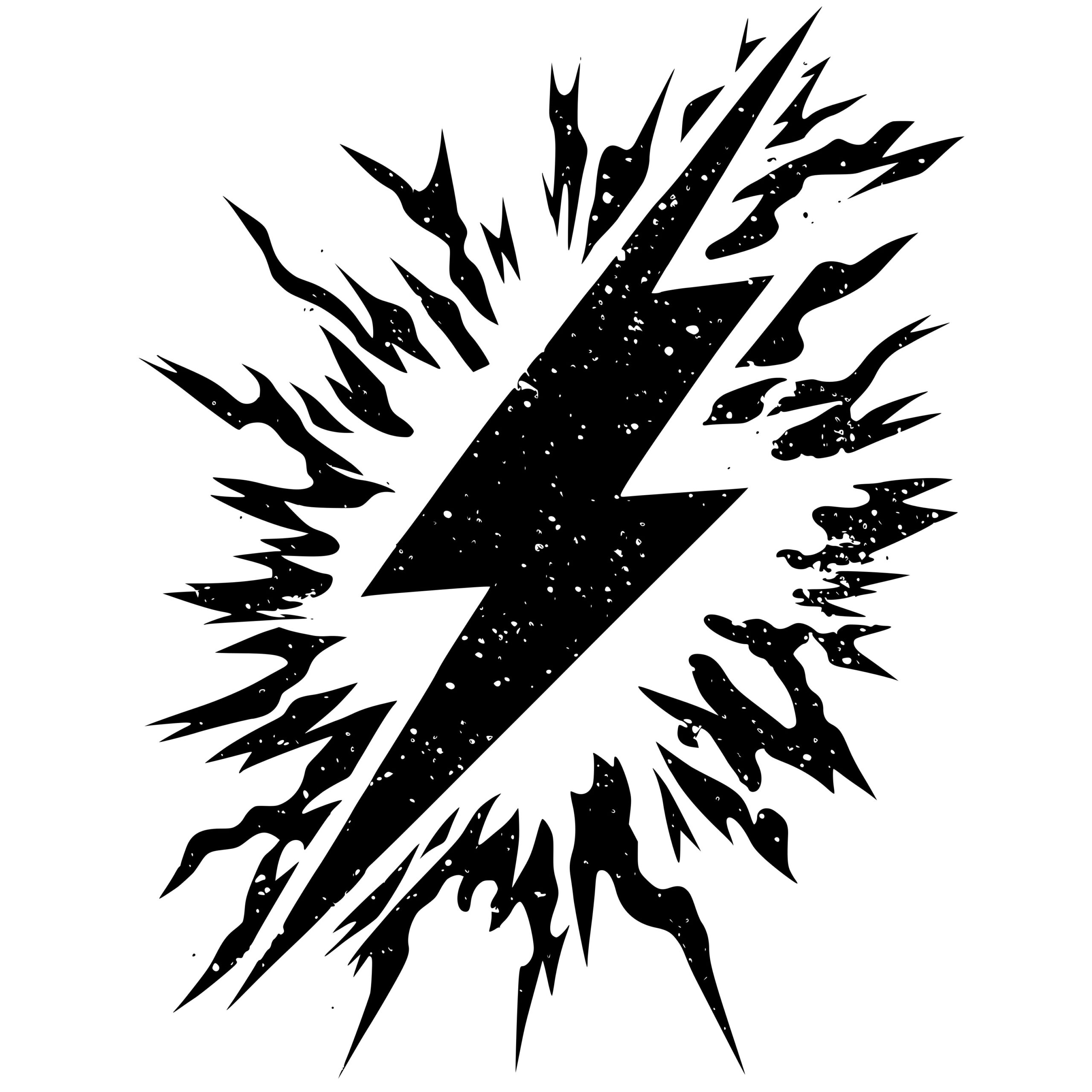 Lightning Bolt Silhouette