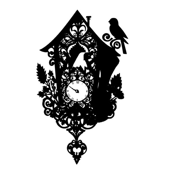Cuckoo Clock SVG Image Perfect for Cricut, Silhouette, Laser Machines